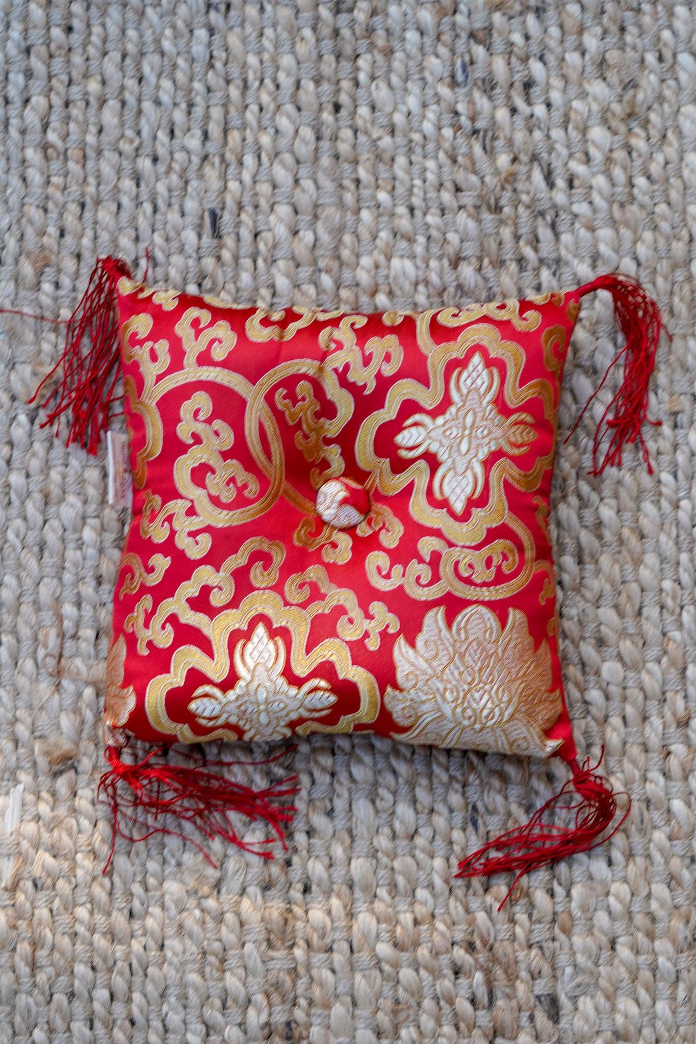 Red Singing Bowl Cushion
