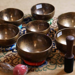 Chakra singing bowl set for sound healing and meditation