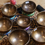Chakra singing bowl set for sound healing and meditation