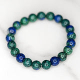 Azurite Malachite Bracelet top view