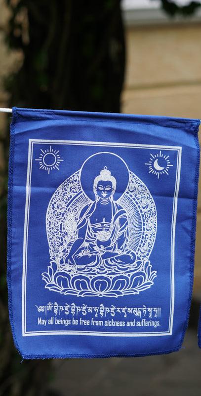 Bhaisajyaguru Healing Buddha Prayer Flag