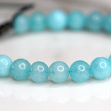 Blue Quartz Bead Wrist Bracelet