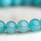 Blue Quartz Bead Wrist Bracelet