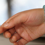 Blue Quartz Bead Wrist Bracelet