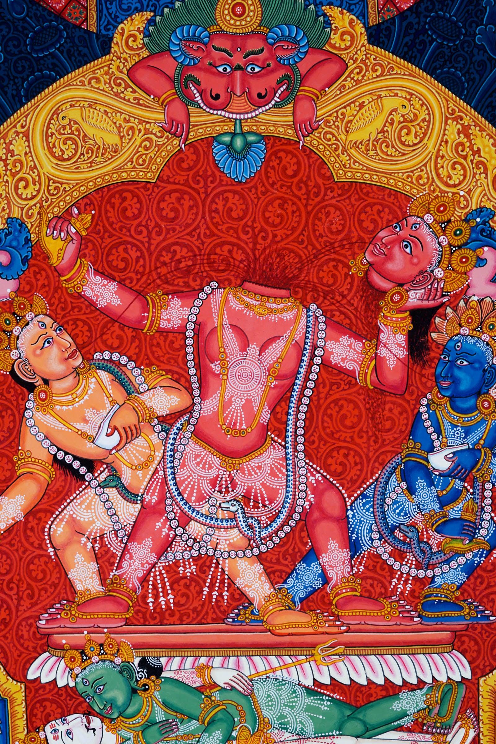 Buddha Life Thangka Painting - Best handpainted thangka painting - HimalayasShop