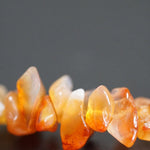 Carnelian crystal chips necklace