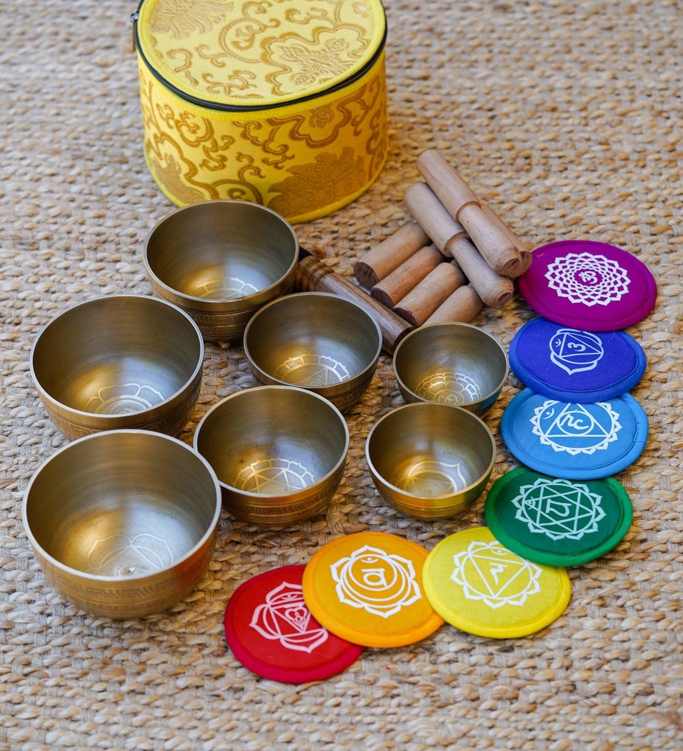 Chakra Set Singing Bowl for chakra healing