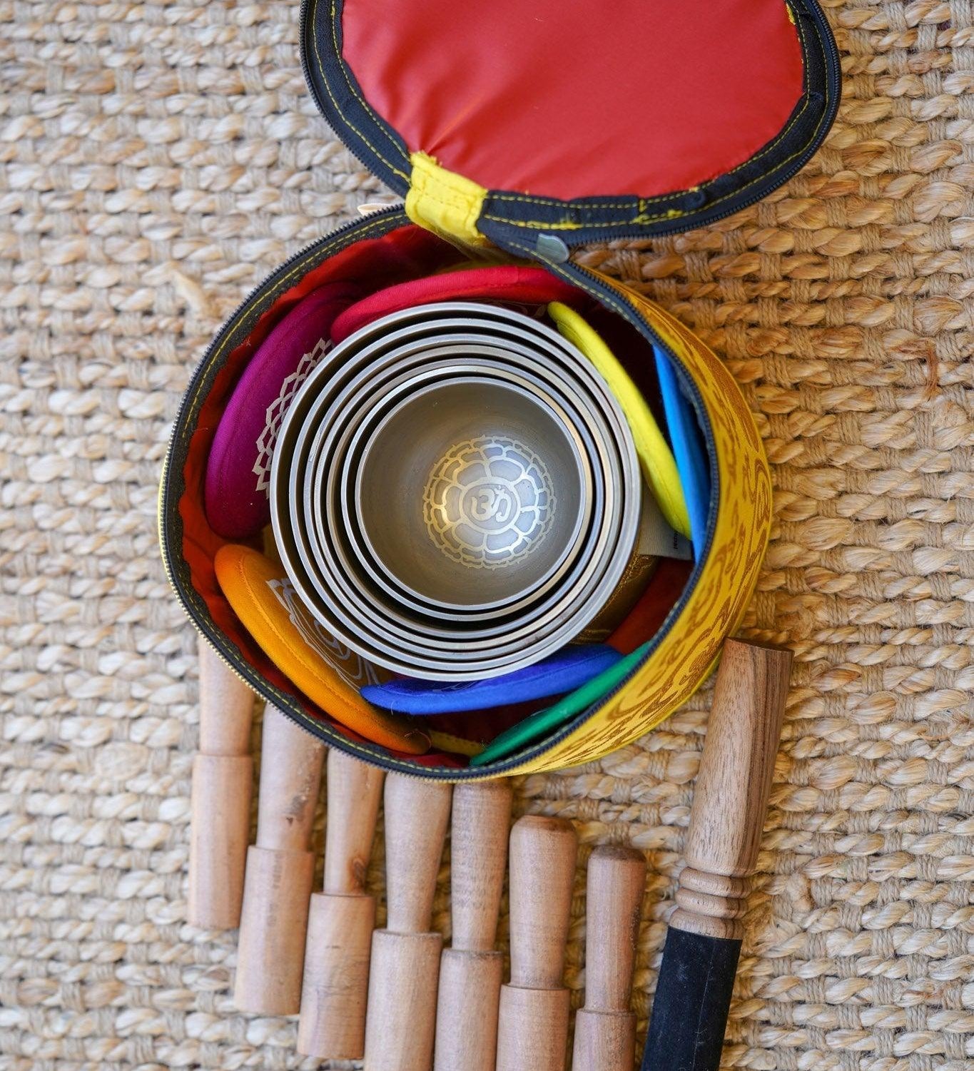 Chakra Set Singing Bowl for chakra healing