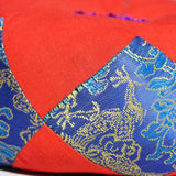 Singing bowl cushion hand embroidery in silk from Nepal
