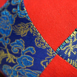 Singing bowl cushion hand embroidery in silk from Nepal