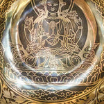 Chengresi Singing Bowl for meditation and healing. Large size Singing Bowl for Altar space.