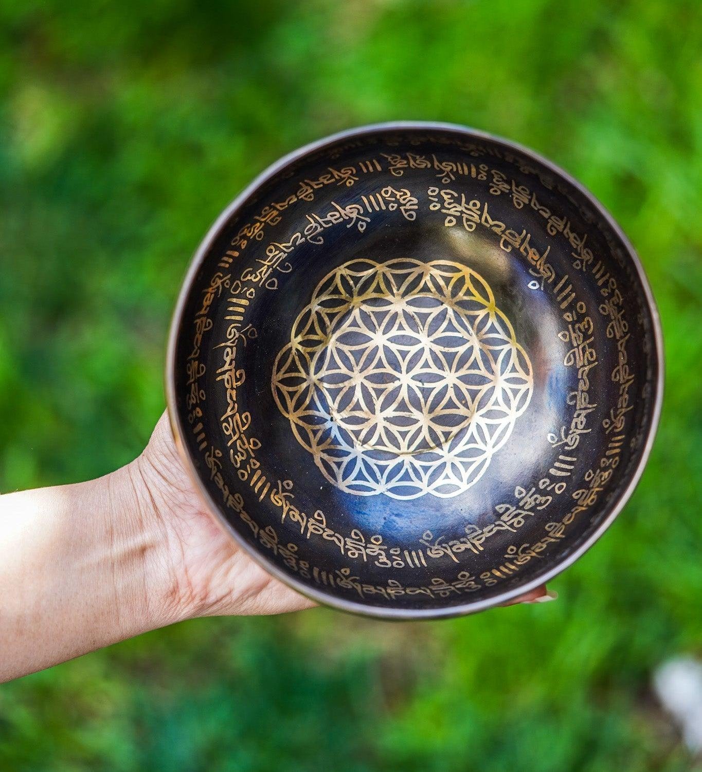 Flower of Life Singing Bowl - HimalayasShop