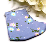 Blue Floral print Face mask