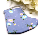 Blue Floral print Face mask