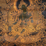 Antique Green Tara Thangka