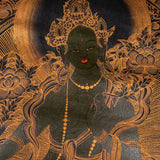 Antique Green Tara Thangka - Himalayas Shop