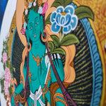 Cosmos Green Tara Thangka Painting