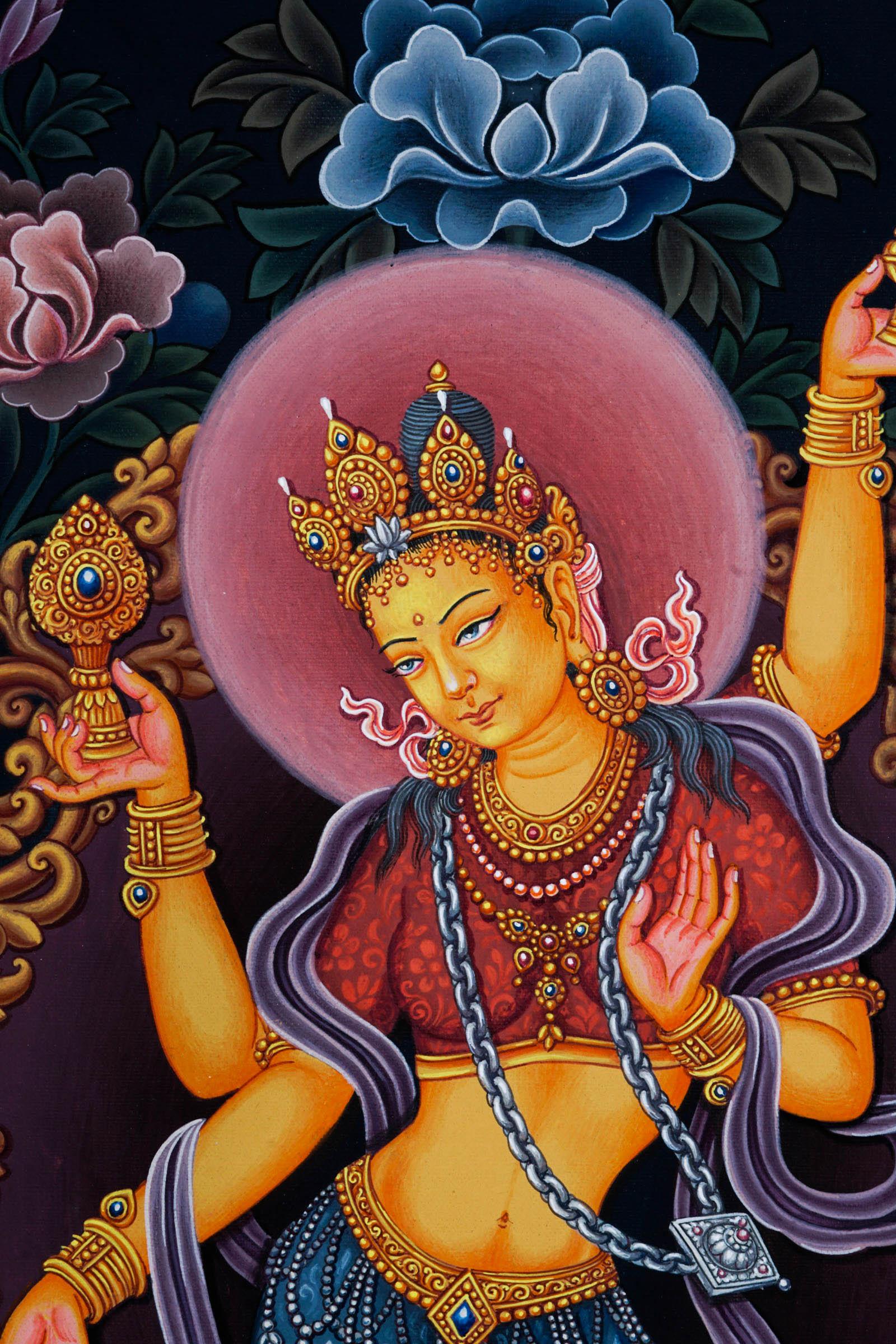 Laxmi Thangka Painting - Newari Style - Himalayas Shop