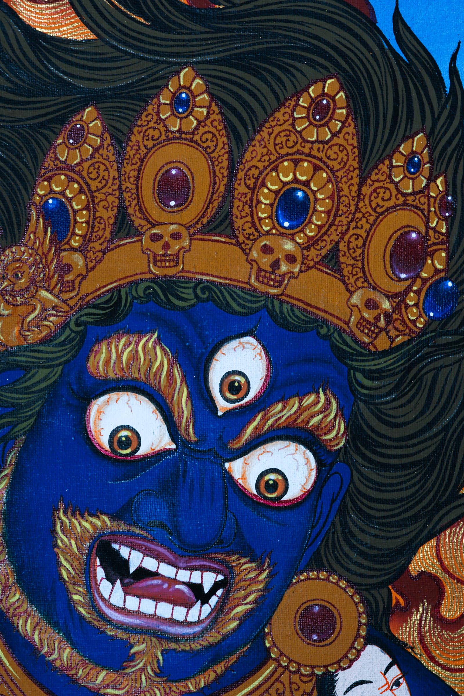 Mahakala Thangka painting - Best handpainted thangka painting - HimalayasShop