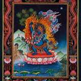 Beautiful Mahakala Thangka Painting - Best handpainted thangka painting - HimalayasShop