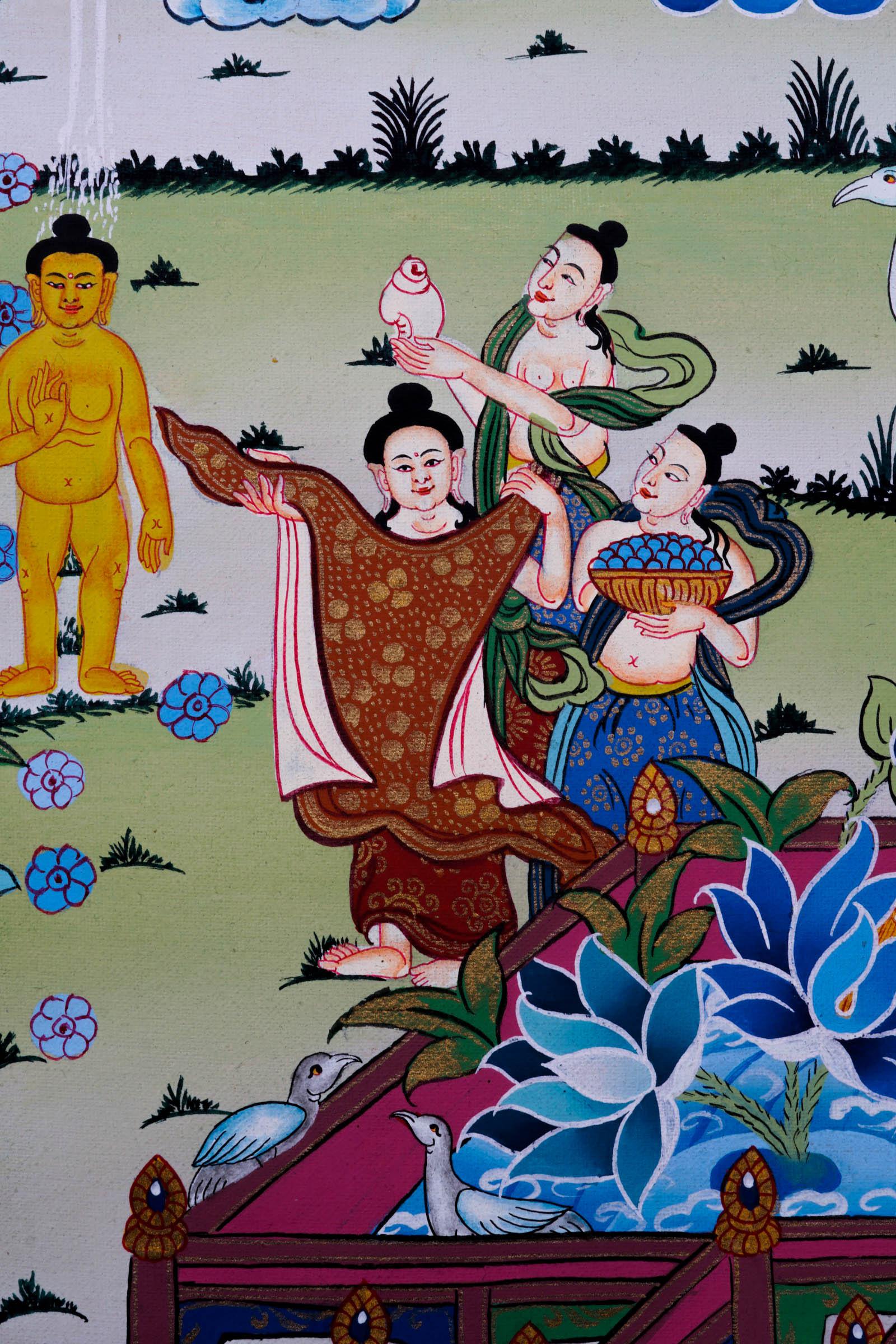 Mayadevi Thangka Painting - Himalayas Shop