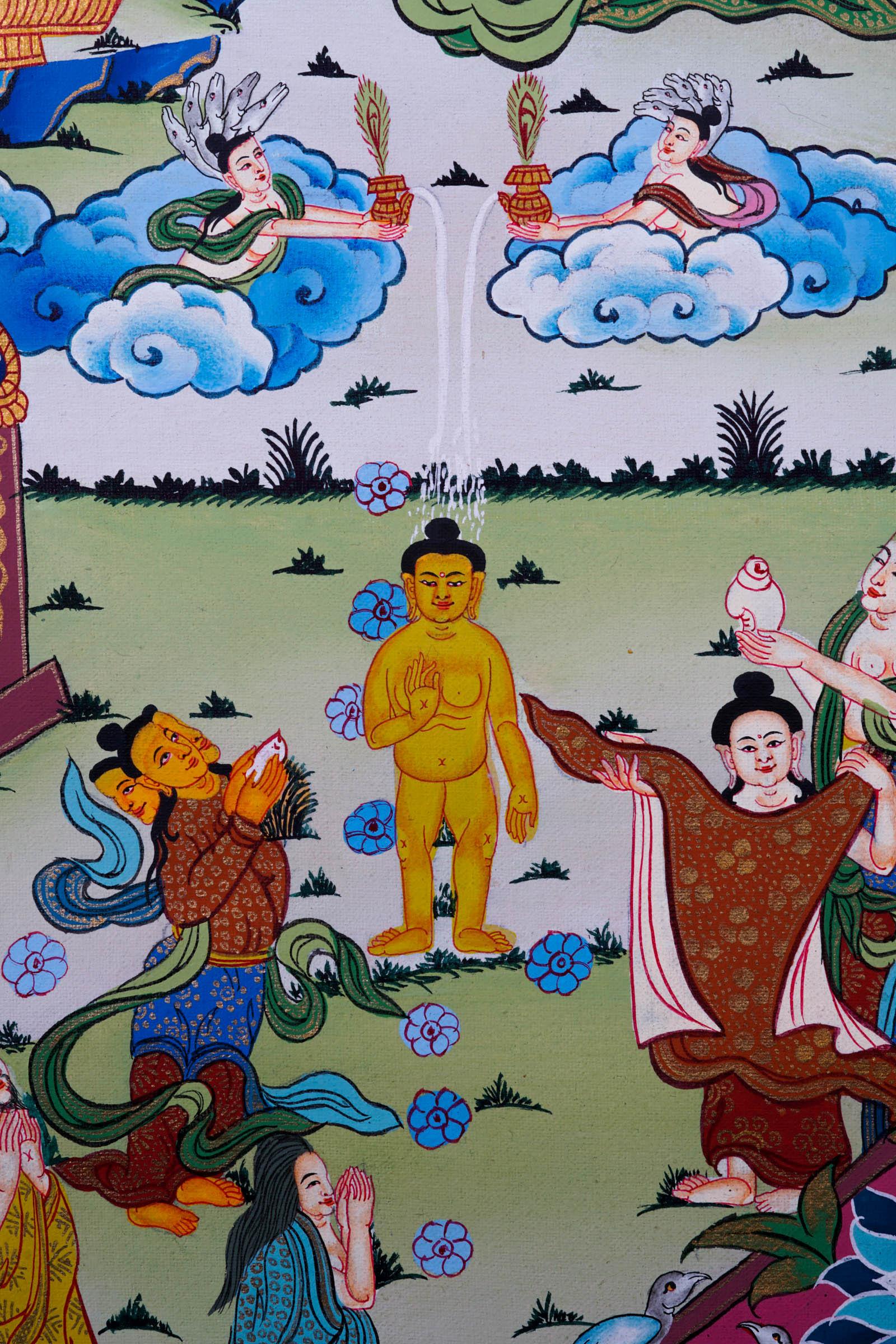 Mayadevi Thangka Painting - Himalayas Shop