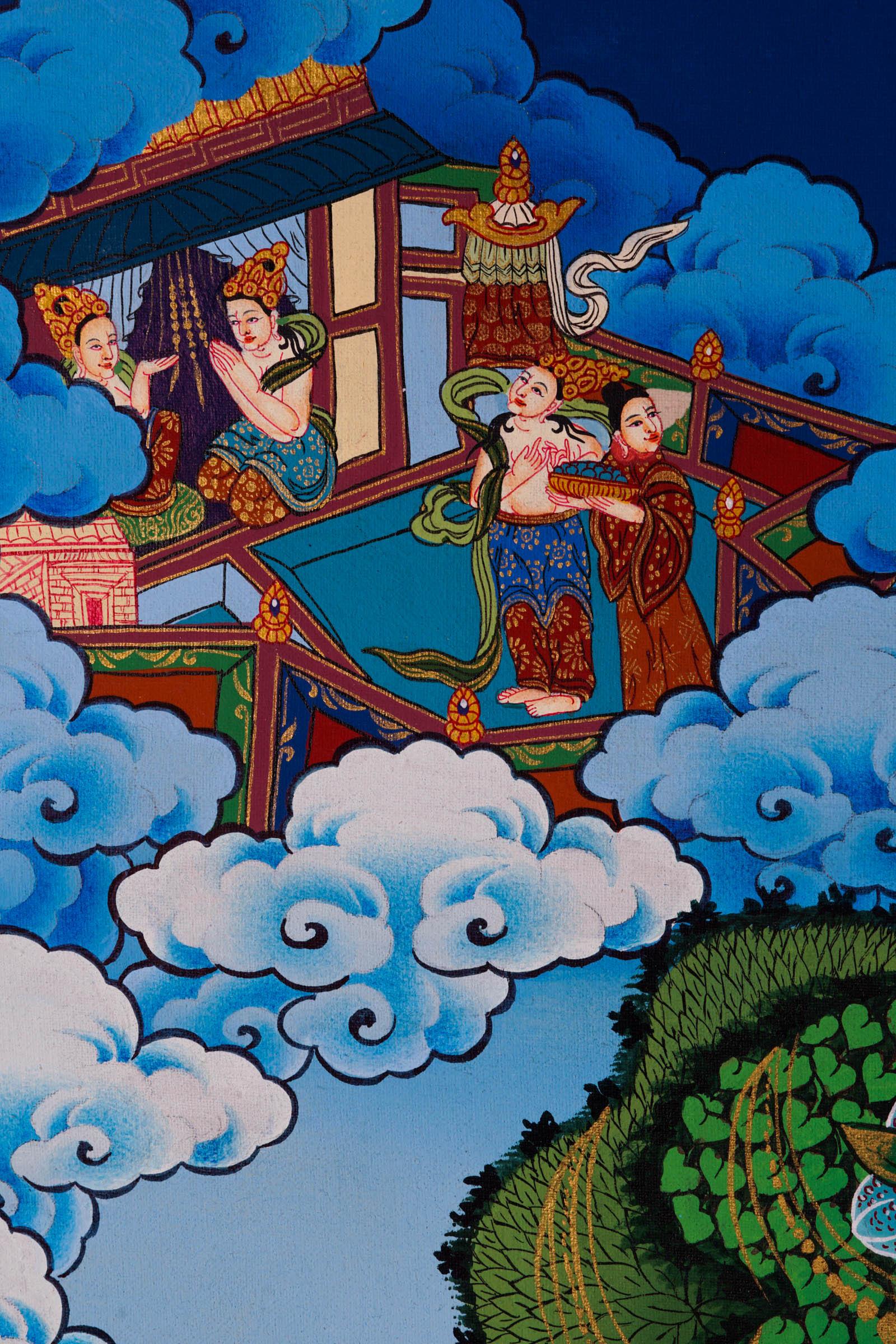 Mayadevi Thangka Painting - Himalayas Shop