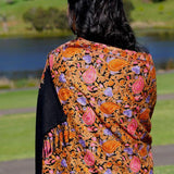 Heavy embroidery vintage paisley design pashmina shawl gives you a classic looks and gets everyone attention!