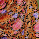 Heavy embroidery vintage paisley design pashmina shawl gives you a classic looks and gets everyone attention!