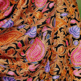 Heavy embroidery vintage paisley design pashmina shawl gives you a classic looks and gets everyone attention!