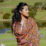 Heavy embroidery vintage paisley design pashmina shawl gives you a classic looks and gets everyone attention!