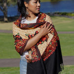 loral Embroidery shawls are elegant for everyday wear. Get the best deal at Himalayasshop.com for the Cashmere Women Shawl.