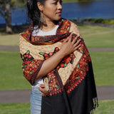 loral Embroidery shawls are elegant for everyday wear. Get the best deal at Himalayasshop.com for the Cashmere Women Shawl.