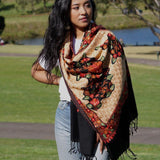 loral Embroidery shawls are elegant for everyday wear. Get the best deal at Himalayasshop.com for the Cashmere Women Shawl.