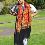 Buy our best hand woven pashmina stole online at lowest price. These Cashmere Embroidery stole has a great design for any wear at any place made ethically by supporting people from Himalayas.