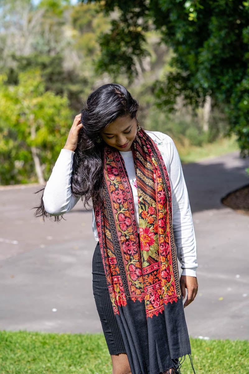 Rose Pashmina Shawls - Himalayas Shop