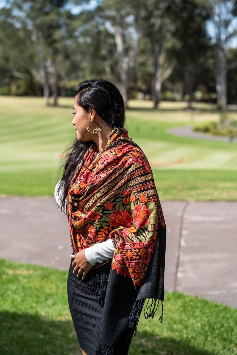 Rose Pashmina Shawls - Himalayas Shop