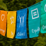 Positivity and Spiritual Flags for Meditation space
