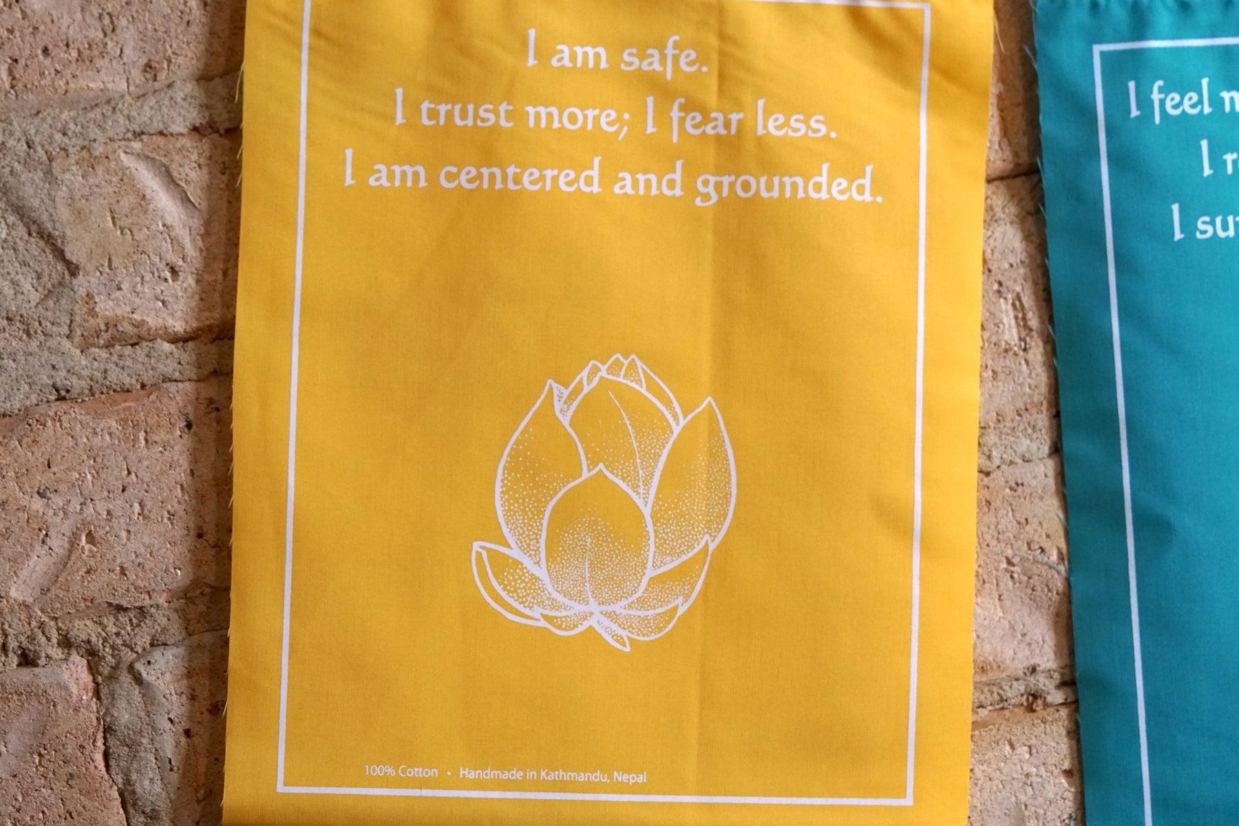 7 chakra color Prayer Flag