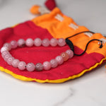 Rose Quartz is the stone of unconditional love. One of the most important stones for Heart Chakra work, Rose Quartz opens the heart to all types of love. Wear this rose quartz bracelet to open up your heart chakra. A perfect gift for your loved ones.