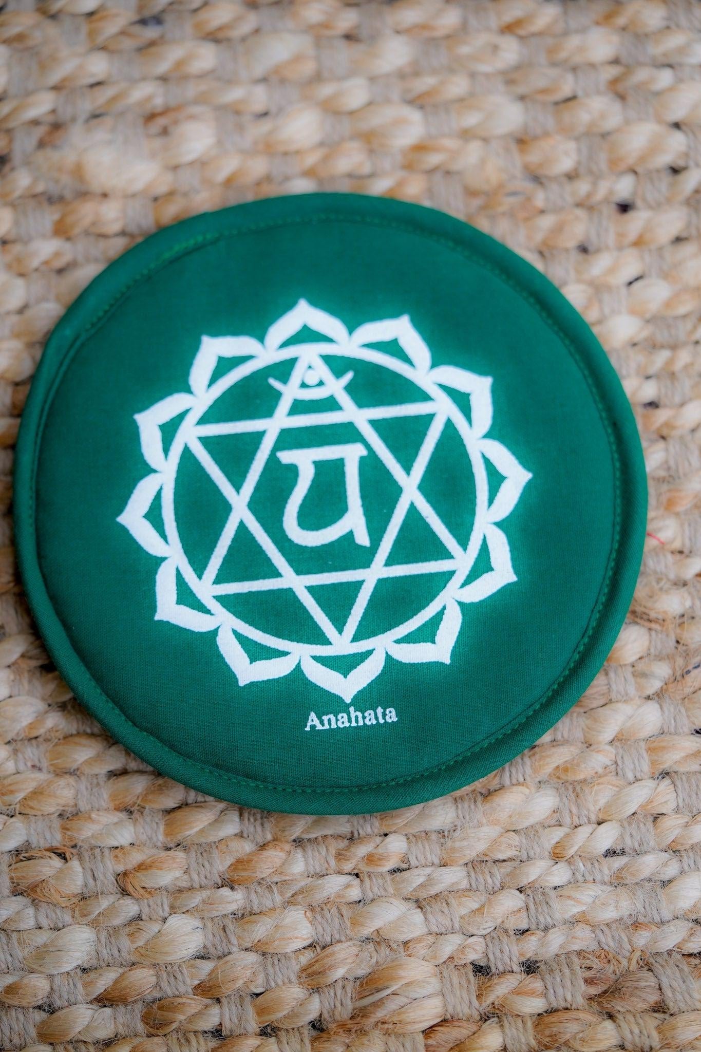 heart chakra cushion singing bowl