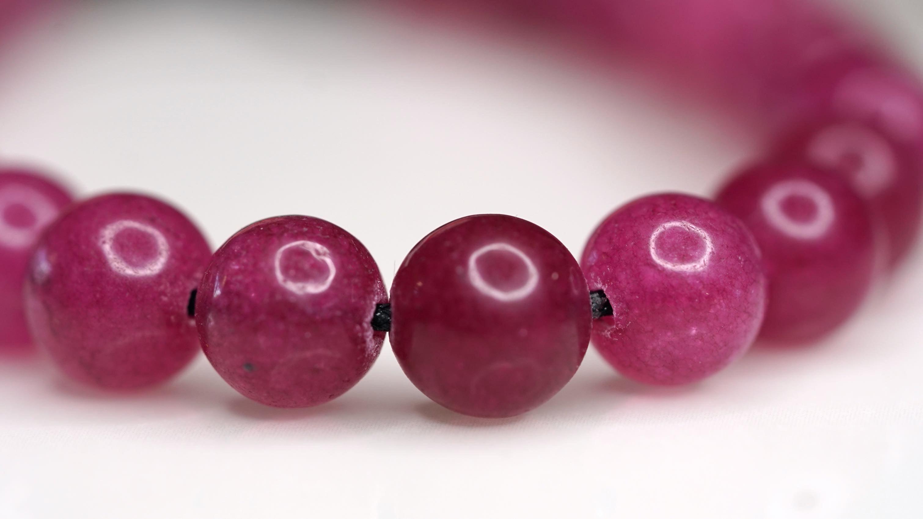 Ruby Stone Wrist Mala