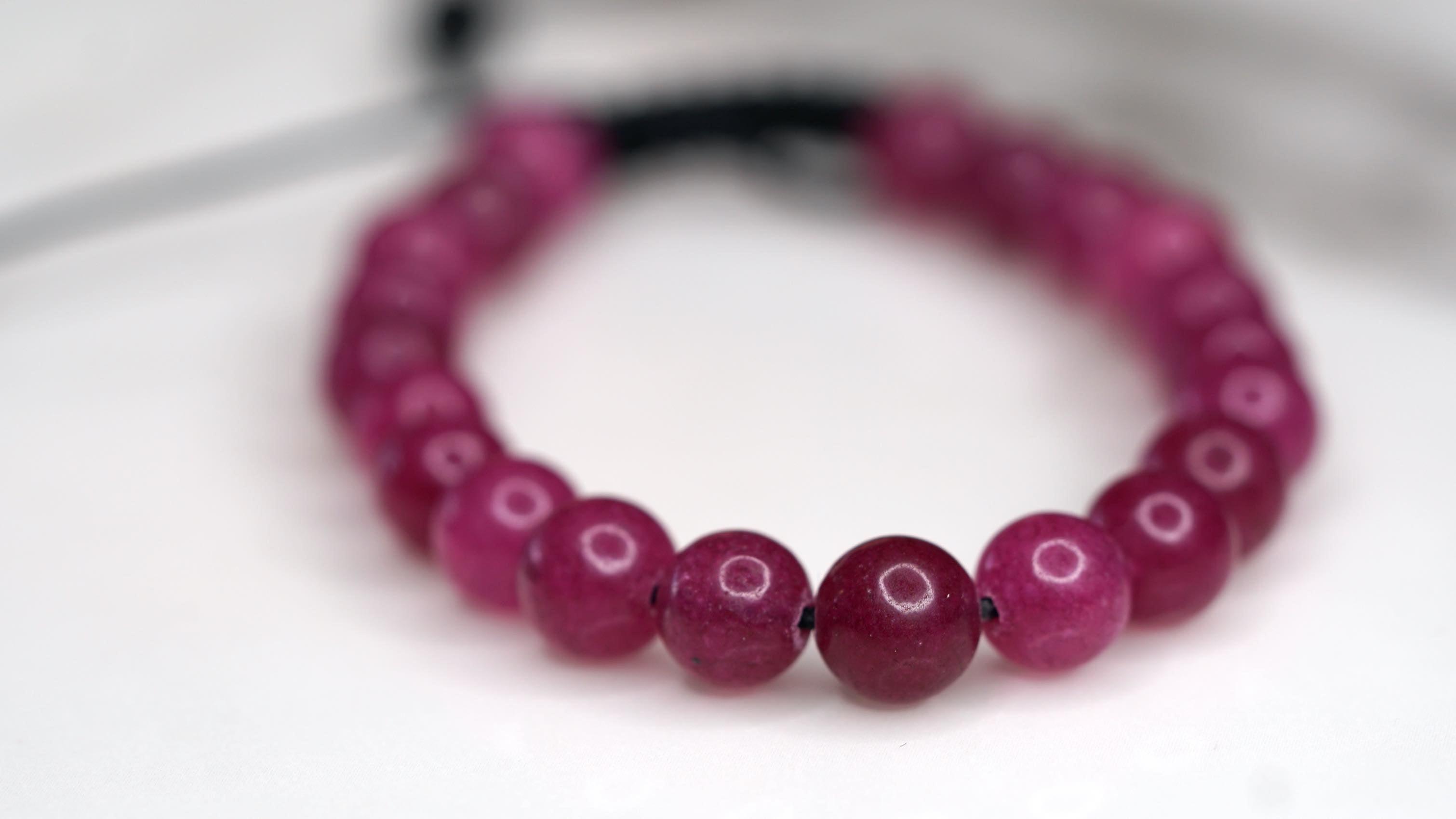 Ruby Stone Wrist Mala