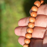 Sandalwood is a sacred wood with a lovely aromatic scent that is excellent for staying present and alert during meditation, which makes it wonderful for ritual and spiritual practice.  Its fragrance is said to transform desires, and also to bring emotional balance.