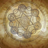 7 chakra symbol singing bowl