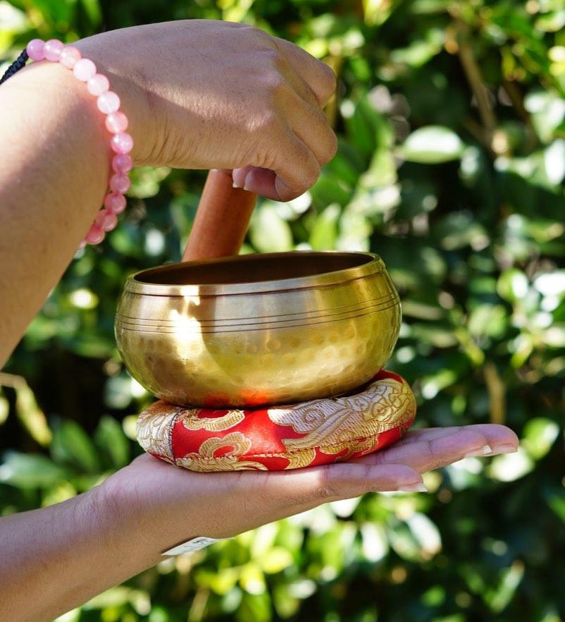 Vajra singing bowl hand hammered tibetan bell
