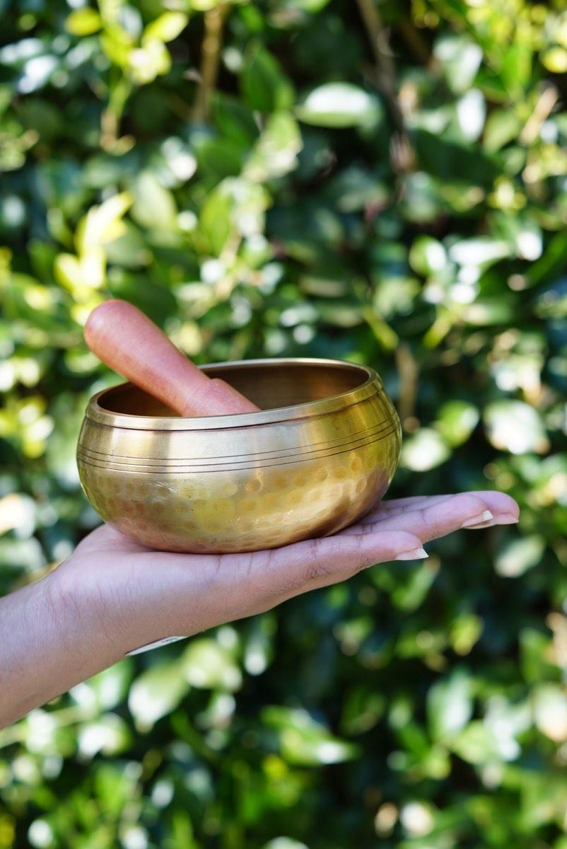 singing bowl for chakra healing and meditation