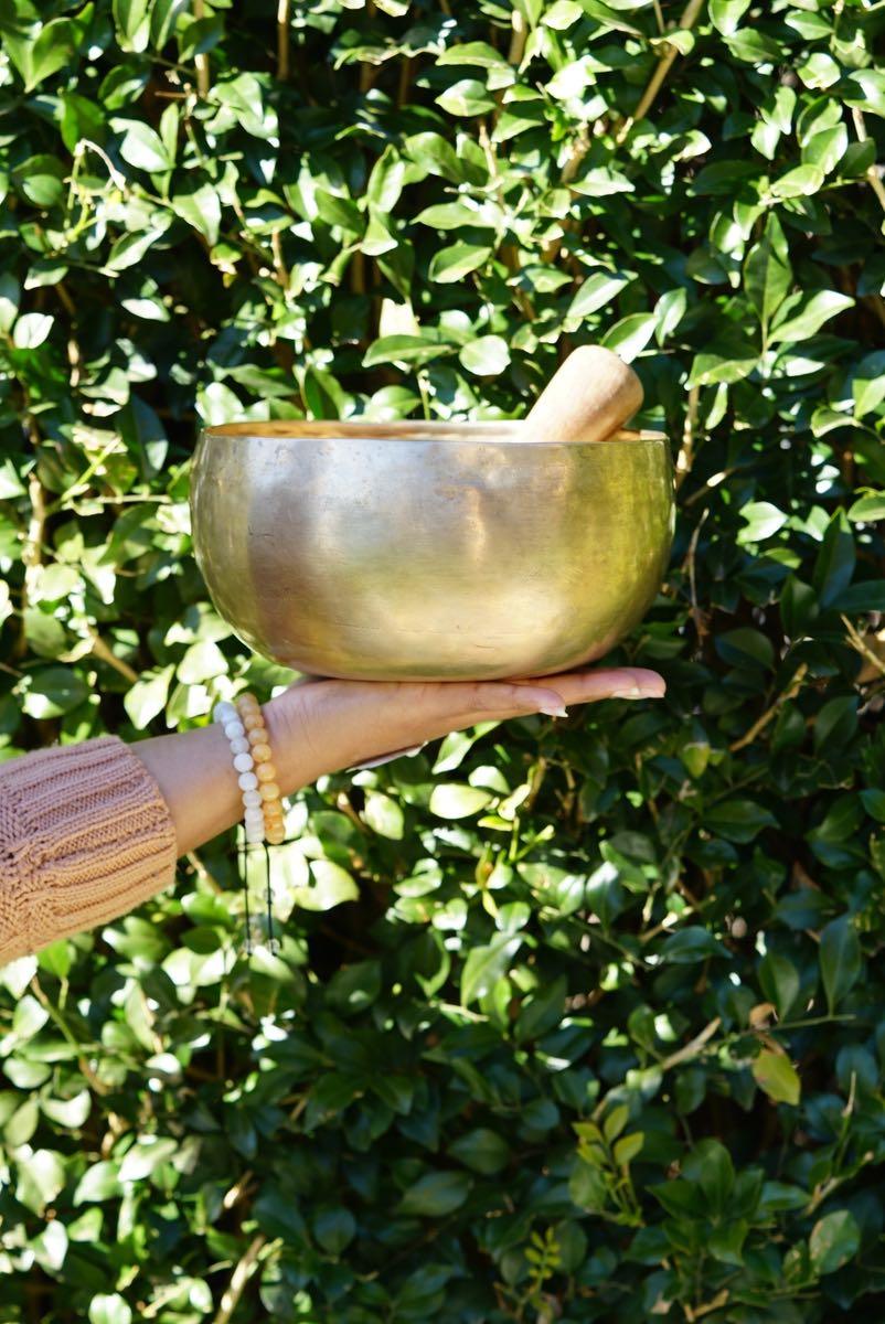 Antique Singing Bowl for sound healing and meditation