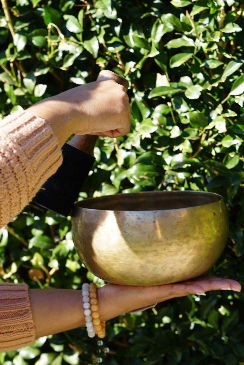 Antique Singing Bowl for sound healing and meditation