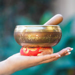 Small Singing Bowl with Asthamangal - HimalayasShop